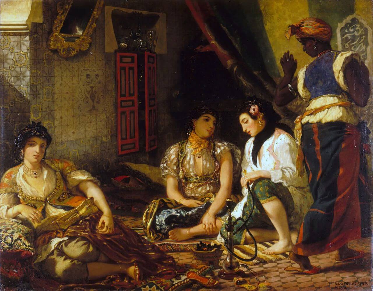 Eugène Delacroix, Women of Algiers in their Apartment (1834)