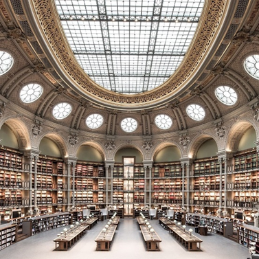 Picture of the national library of France Richelieu-Louvois